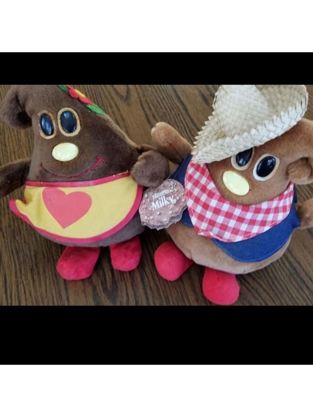 Vintage Nestle Plush Toy Bundle 10" Milky & Semi-Sweetie - Picture 7 of 7